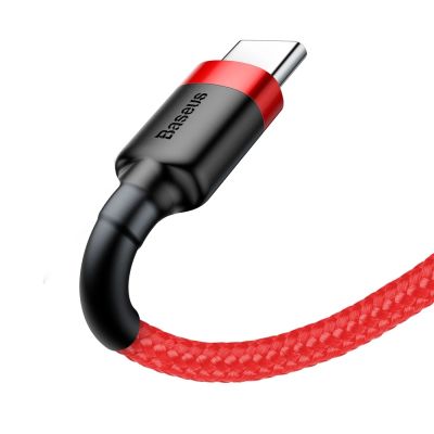 2. Baseus Cafule USB-A / USB-C QC 3.0 3A Kabel 1 m - Rot