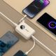 4. Dudao K14 10000 mAh Powerbank mit USB-C/ Lightning -Kabeln – Beige