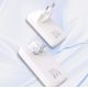 8. Dudao A65Q 65W GaN Reise-Wandladegerät USB-A / USB-C PD Ultradünn EU / US - Weiß