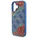 6. Guess GUHMP16SP4ROPEMCB iPhone 16 6,1" blau/blaues Hardcase 4G Flowers Print MagSafe