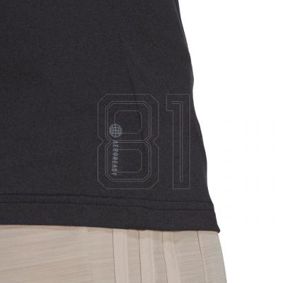 7. adidas Aeroready Train Essentials Minimal Branding V-Ausschnitt Tee W HN5543