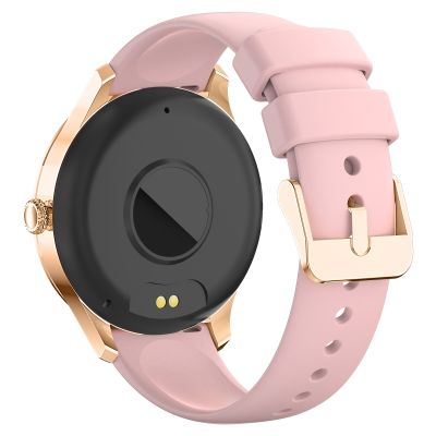 5. VELTORI VT360-1 Damen-Smartwatch, pinkes Silikonarmband