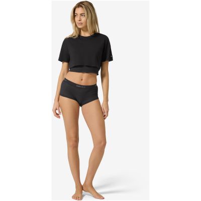 4. Damen-Kurzarmshirt SUPER.NATURAL W CROP TEE, schwarz