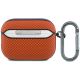 3. BMW Logo-Hülle aus strukturiertem Kevlar-Metall für AirPods Pro 3 – Orange