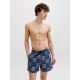 8. Jack&Jones Herren-Badeshorts JPSTMAUI SHELL AOP SWIM SHORTS REG 12291808 PAGEENT BLUE