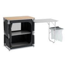 Outwell 531189 Campingküche Schwarz, Grau, Edelstahl, Holz Aluminium