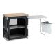 Outwell 531189 Campingküche Schwarz, Grau, Edelstahl, Holz Aluminium