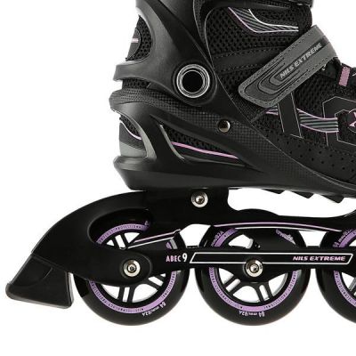 4. NILS EXTREME NA9157 ROLLSCHUHE SCHWARZ UND LILA GRÖSSE 45