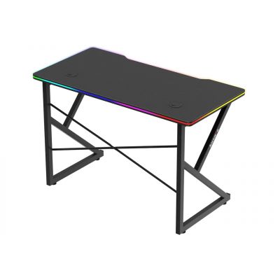 3. Huzaro Hero 1.7 RGB Schwarzer Gaming-Schreibtisch