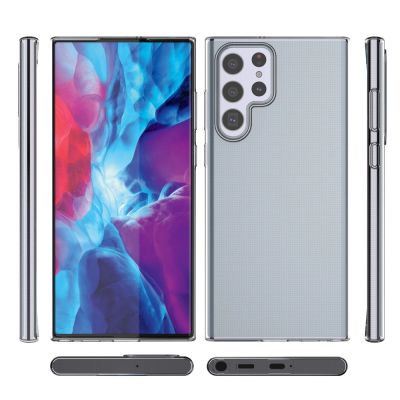 3. Ultraklare Gelabdeckung 0,5 mm Samsung Galaxy S22 Ultra Transparent