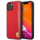 Ferrari FESAXHCP13SRE iPhone 13 mini 5.4" rot/rot Hardcase On Track Carbon Stripe