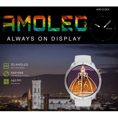 6. Damen-Smartwatch RUBICON RNCF14 Roségold/Weiß SMARUB251