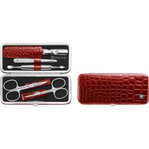 Maniküre-Set Zwilling Classic Inox, rotes Etui, 5-teilig