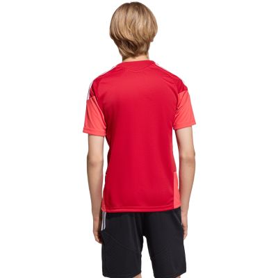 6. adidas Tiro 26 Wettkampf-Trainings-T-Shirt für Kinder, Rot KA7601