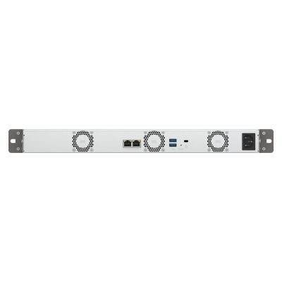 3. Qnap TS-433eU, 1U-Rack, 4x 2,5"/3,5" SATA, ARM Cortex-A55 2,0 GHz 4C, 4 GB RAM, 2x 2,5-GbE-Anschlüsse, 2x USB 3.2, 60-W-Netzteil