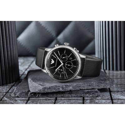6. Herrenuhr EMPORIO ARMANI Minimalist Chronograph AR11774 + Box