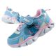 Leomil Kinder-Sportschuhe, Sneaker, Stitch Light mit Klettverschluss, blaue LED-Beleuchtung