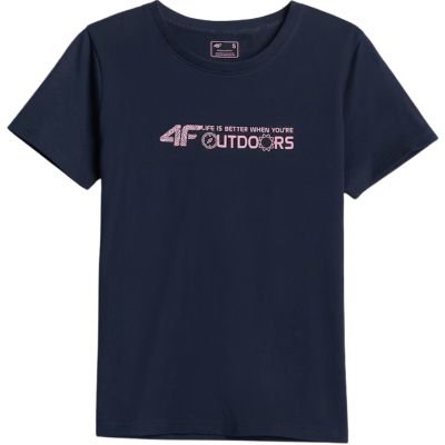 2. Damen-T-Shirt 4F F3495 marineblau 4FWAW26TTSHF3495 31S
