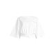 2. CASALL Damen Crop-Top aus schwerer Baumwolle, Weiß