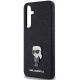 6. Karl Lagerfeld Fixed Glitter Ikonik Logo Metal Pin Hülle für Samsung Galaxy A55 – Schwarz