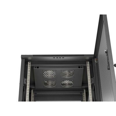 12. LANBERG Standschrank 18 HE 600 x 600 mm Schwarz