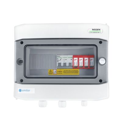 Hermetische IP65 EMITER-Wechselstrom-Anschlussverteileranlage mit Dehn-Überspannungsableiter Typ 2, 50 A, 3-phasig