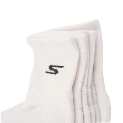 2. Skechers 3er-Pack Herren-Socken, 25 cm, Basic, S119050H-WHT, Weiß, Größe 43-46