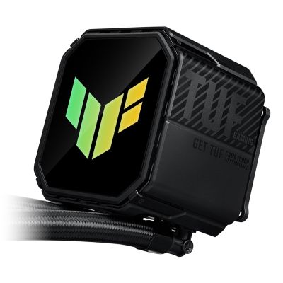 9. ASUS TUF GAMING LC III 360 ARGB All-in-One-Flüssigkeitskühler für Prozessoren, 12 cm, Schwarz