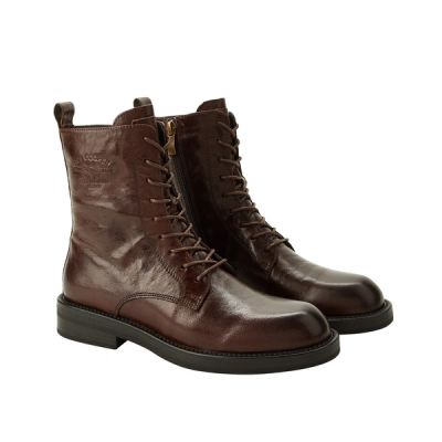 5. Lee Cooper Damenschuhe, Stiefeletten, braunes Naturleder, modisch
