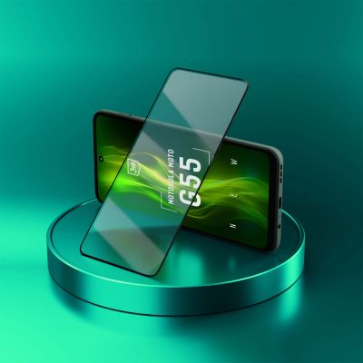 19. 3mk HardGlass Max Lite Schwarz gehärtetes Glas für Motorola Moto G55 5G