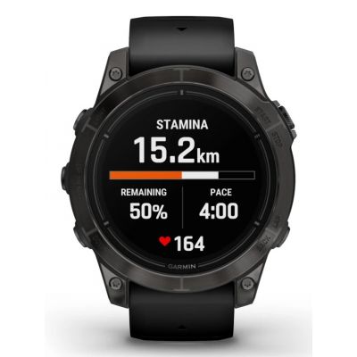 12. Garmin EPIX PRO g2 47 mm Schiefergrau Schwarz / Schwarzes Band Sportuhr