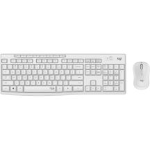 Logitech MK295 Silent Wireless Combo Tastatur & Maus (inkl. USB, QWERTZ-Schriftart, Deutsch, Weiß)