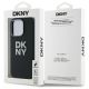 8. DKNY Liquid Silicone Metal Logo Hülle für iPhone 16 Pro Max – Schwarz