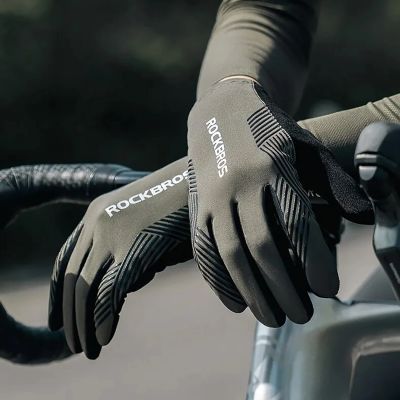 8. Rockbros 16110006003 stoßdämpfende Fahrradhandschuhe Größe L – Grün und Schwarz