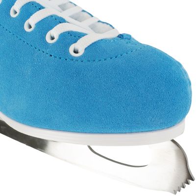 6. Roces Wildleder-Eco-Fur-Eiskunstlaufschuhe Blau und Weiß 450702 004