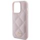 6. Guess Quilted Metal Logo Hülle für iPhone 15 Pro – Rosa