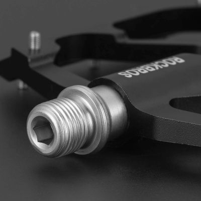 6. Rockbros 2020-12BBK Plattform-Fahrradpedale aus Aluminium – Schwarz