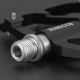 6. Rockbros 2020-12BBK Plattform-Fahrradpedale aus Aluminium – Schwarz