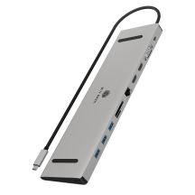 IcyBox USB-C -> HDMI/VGA/USB-A/USB-C/3,5-mm-Dockingstation