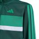 6. adidas Seasonal Essentials Tiberio 3-Streifen Kinder-Trainingsanzug Grün KT1665