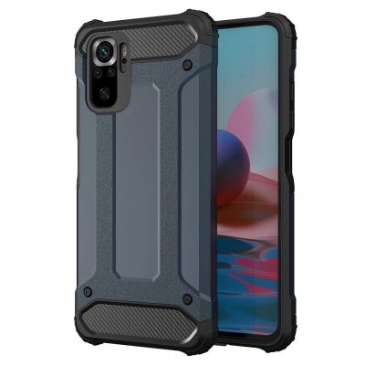 Hybrid Armor Case Tough Rugged Cover für Xiaomi Redmi Note 11T 5G / Redmi Note 11S 5G / Poco M4 Pro 5G blau