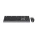 2. GEMBIRD Kabelloses Tastatur- und Maus-Set mit Dual-Modus, 2,4 GHz + Bluetooth, schlank, russisches Layout, Schwarz