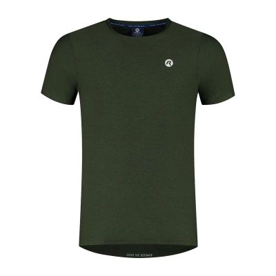 Rogelli ESSENTIAL grünes Laufshirt in Größe M