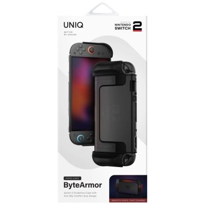 4. Uniq Hybrid Bytearmor Hülle für Nintendo Switch 2 - Schwarz