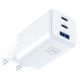 6. USB-C/USB-A 3mk Hyper GaN PD Ladegerät 65W™ – Weiß