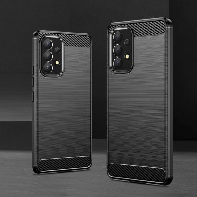 6. Carbon Case Flexible Hülle für Samsung Galaxy A53 5G schwarz