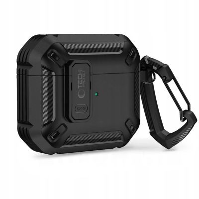 3. Tech-Protect X-Carbo-Gehäuse für AirPods Pro 1/2 – Schwarz