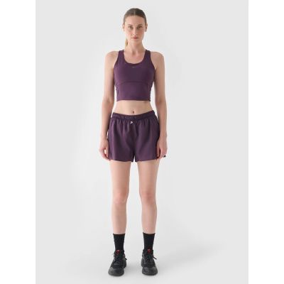 Schnelltrocknende Damen-Laufshorts 4F 4FWAW24TFSHF0758-50S