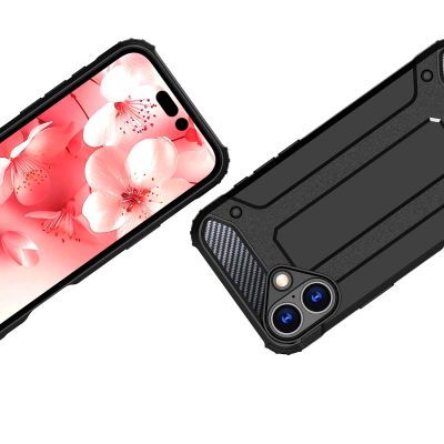 3. Hybrid Armor Panzerhülle für iPhone 16 – Schwarz