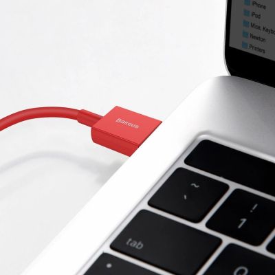10. Baseus Superior USB - Lightning Kabel 2,4 A 1 m rot (CALYS-A09)